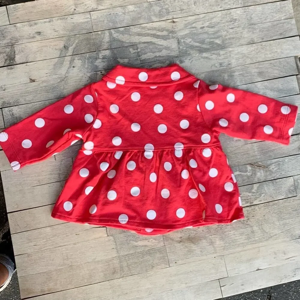Carter’s Bright Pink Polka Dot Jacket Size 3mo